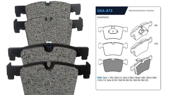 Imagen de PASTILLAS DE FRENO BMW SERIE 3 320/328I/330D/335I/X3 2011